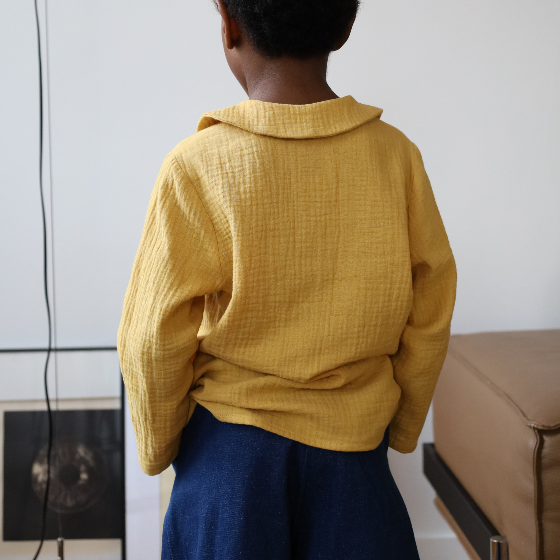 Agathe Orange/Mauve Blouse