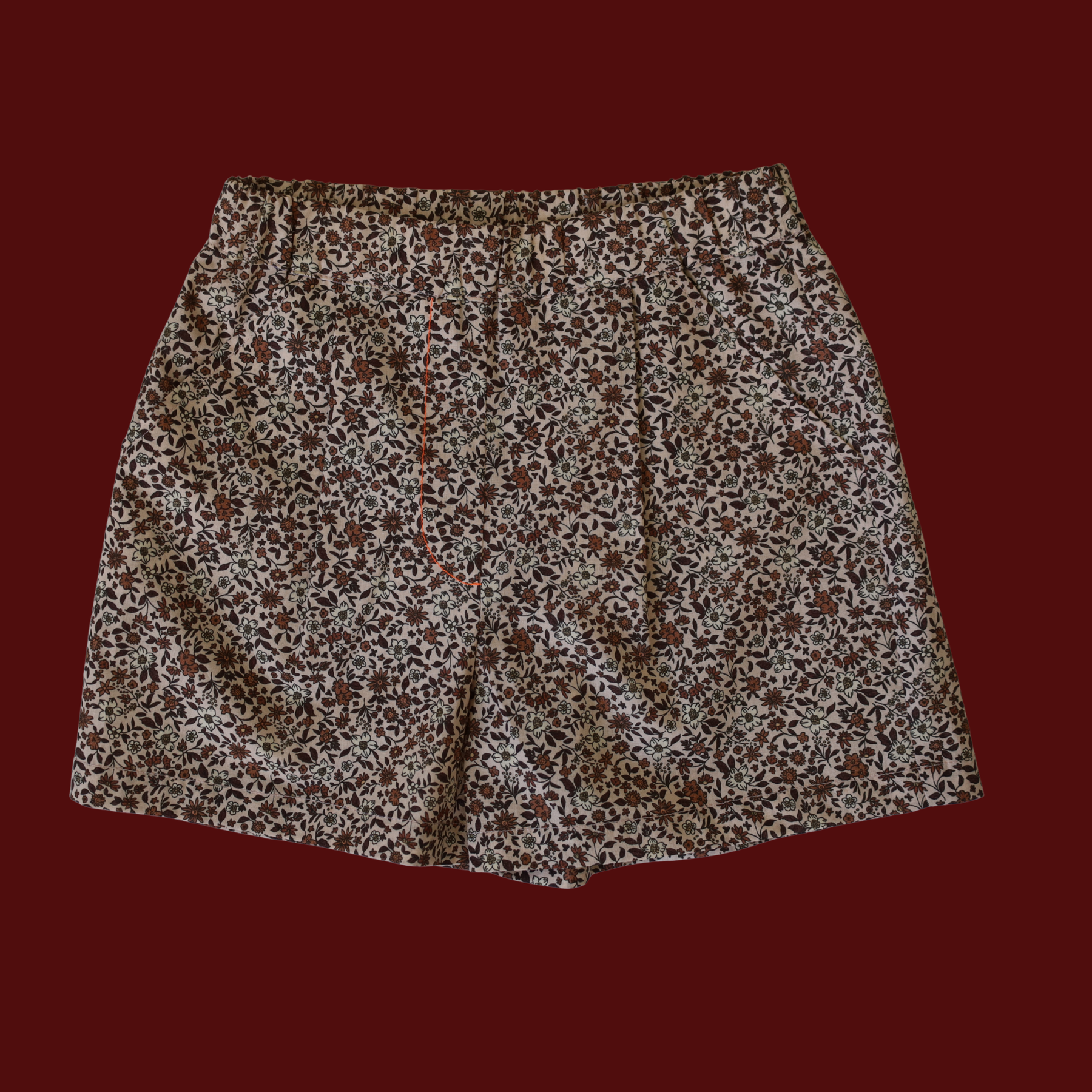 Agathe Orange/Mauve Blouse