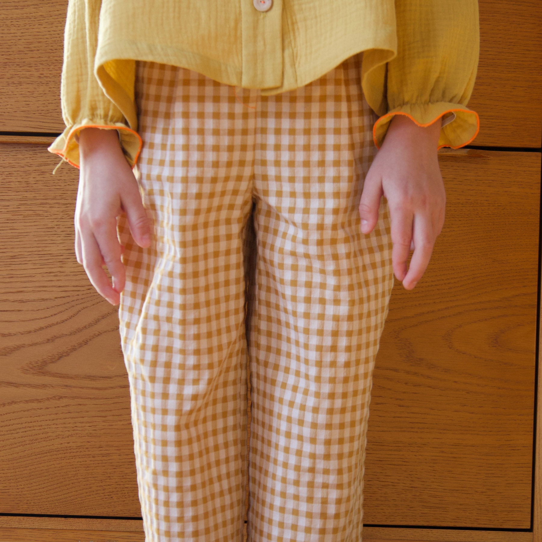 Agathe Orange/Mauve Blouse