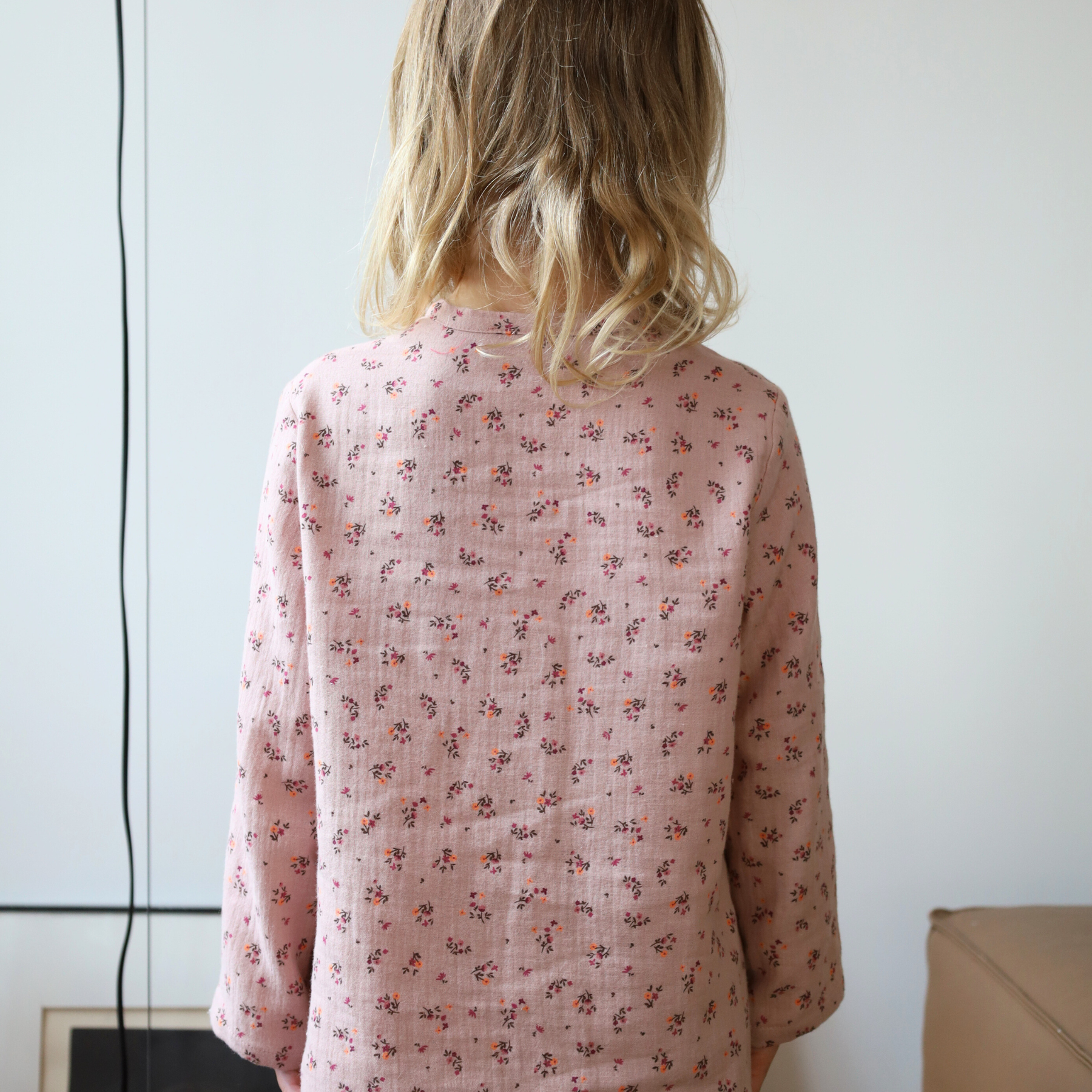 Agathe Orange/Mauve Blouse