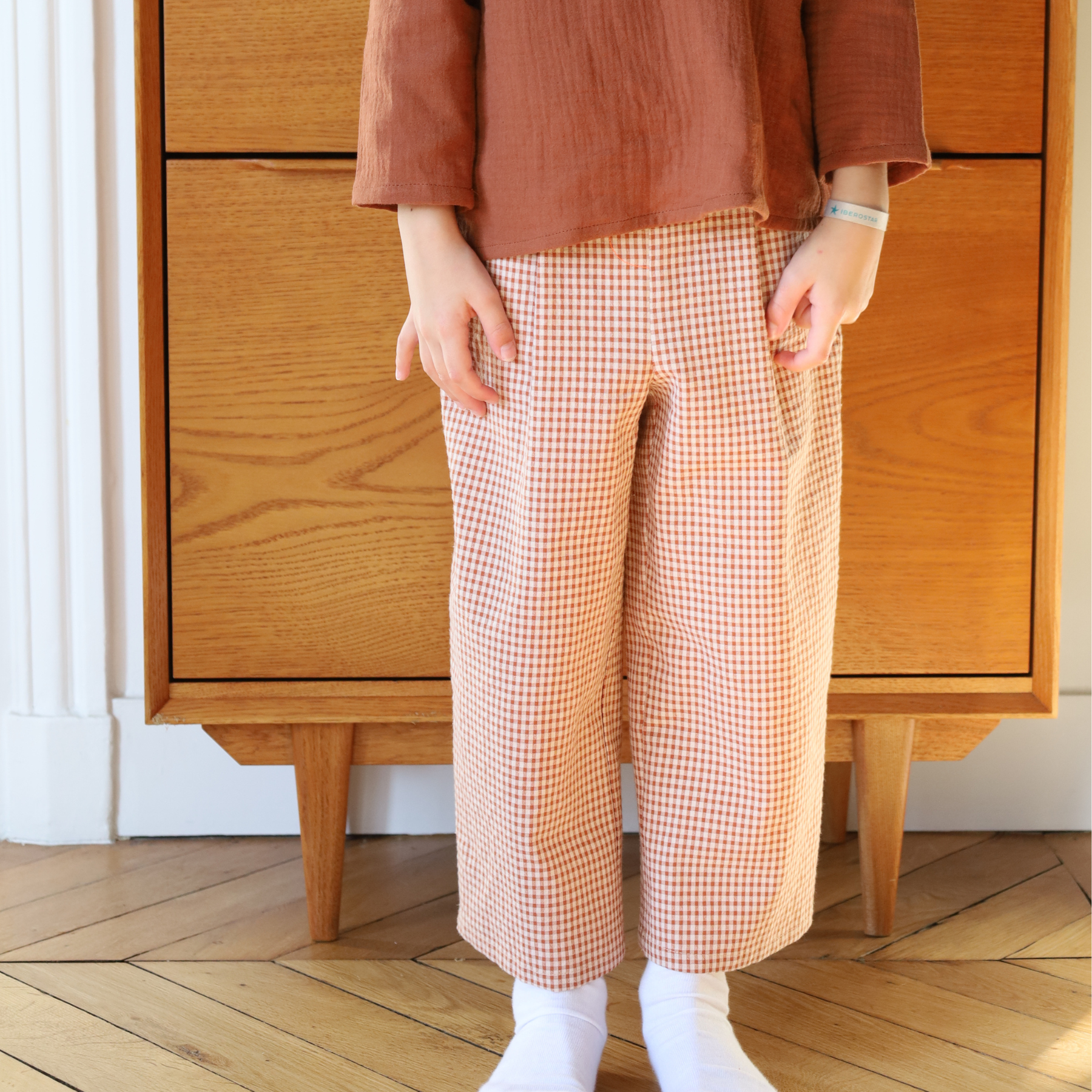 Agathe Orange/Mauve Blouse