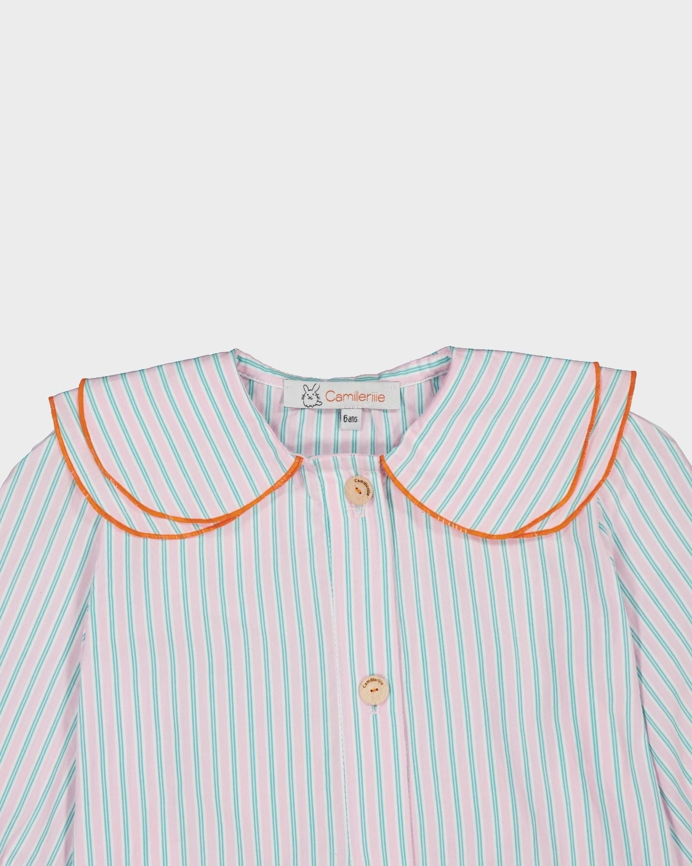 Mia Strawberry Striped Blouse