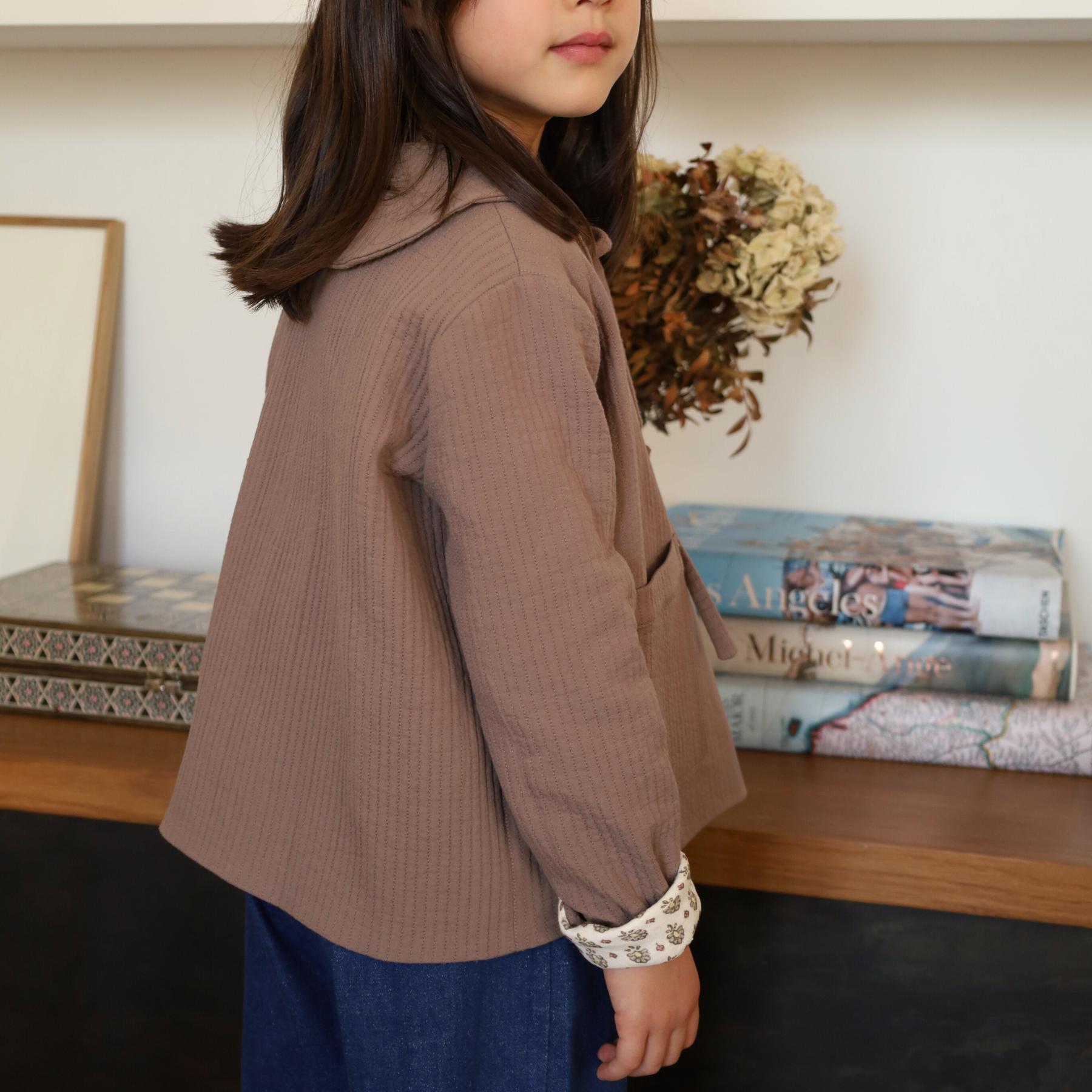 Agathe Orange/Mauve Blouse