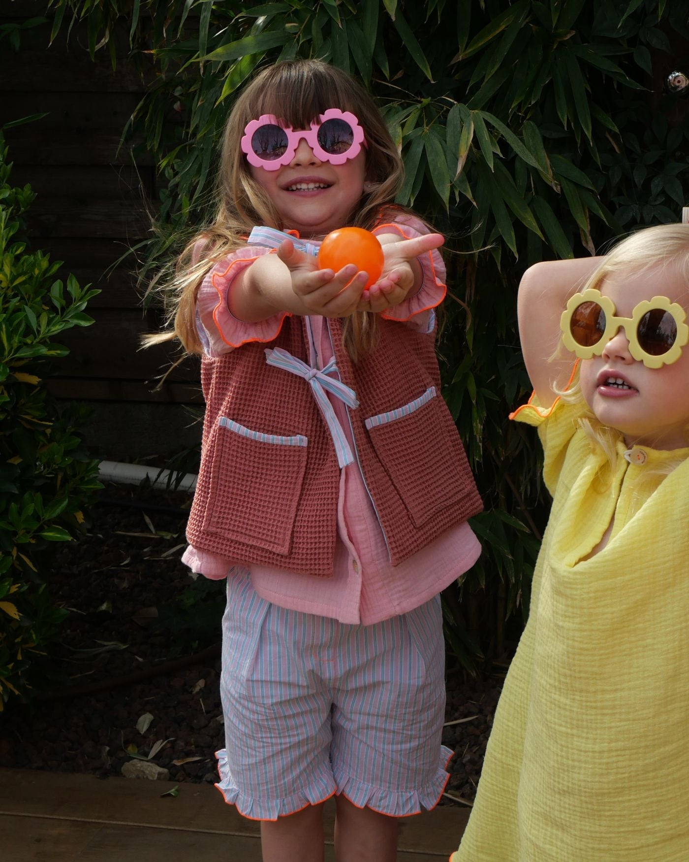 Short Pauline Fraise Rayé