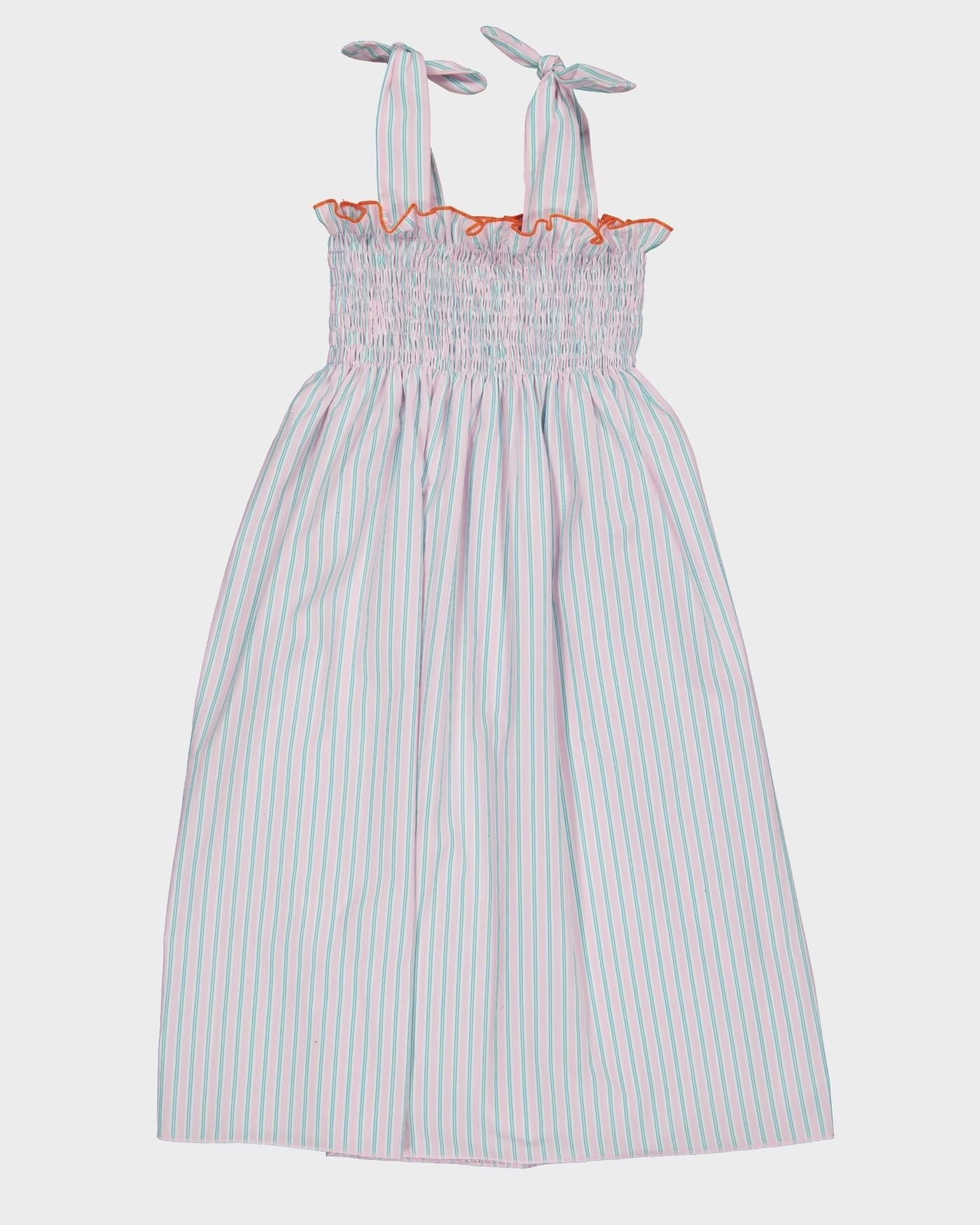 Colette Strawberry Striped Long Dress
