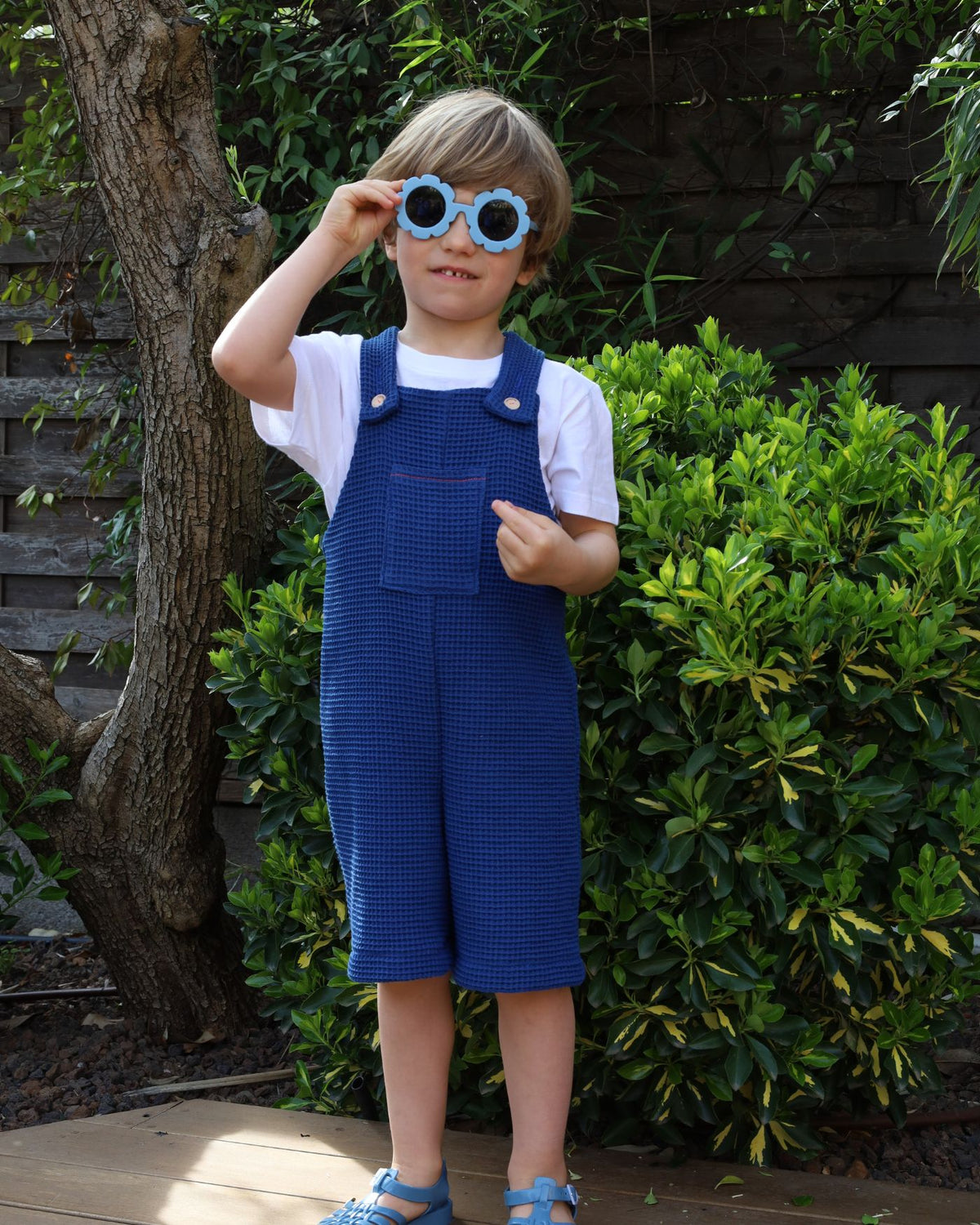 Salopette Lou Schtroumpf