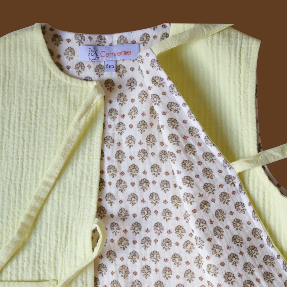 Agathe Orange/Mauve Blouse
