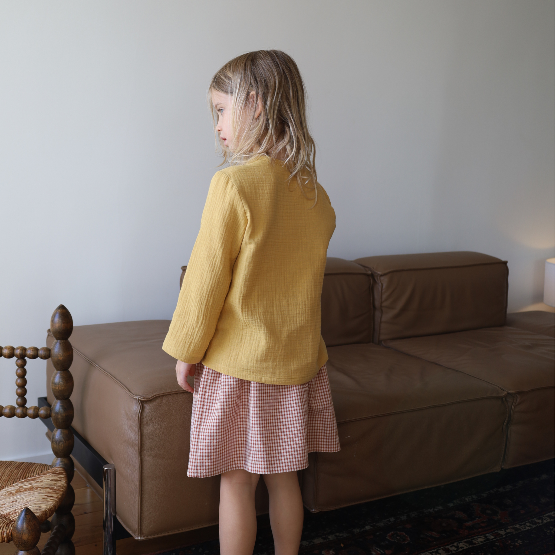 Agathe Orange/Mauve Blouse
