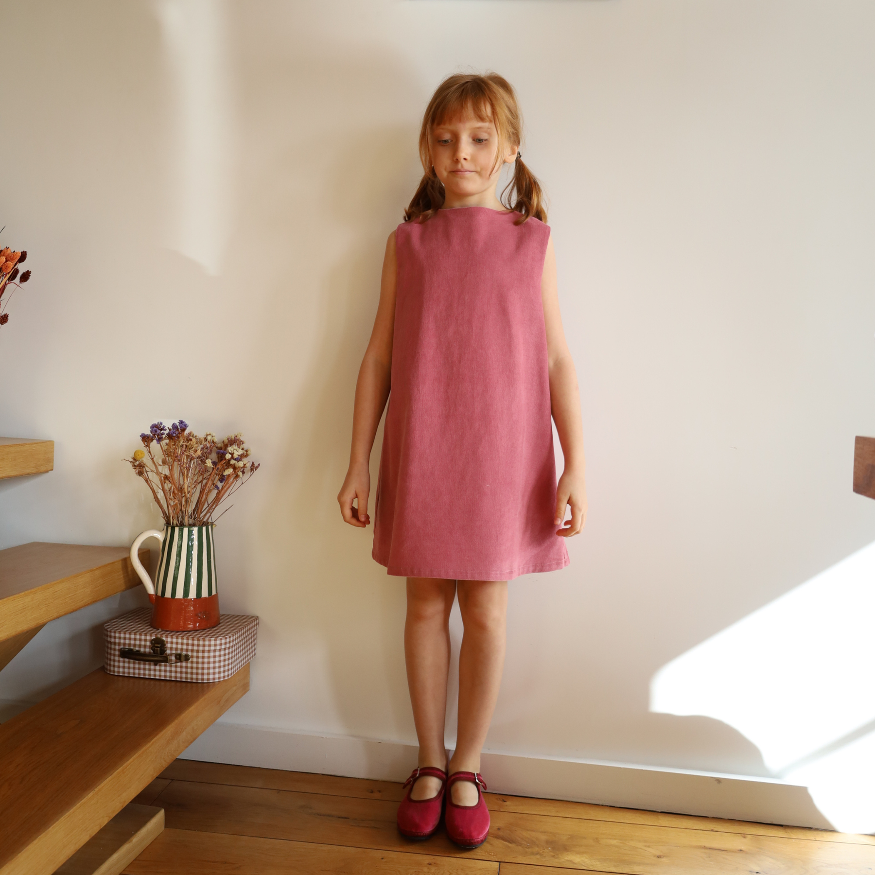 Agathe Orange/Mauve Blouse