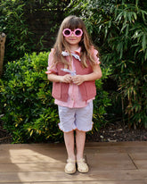 Short Pauline Fraise Rayé