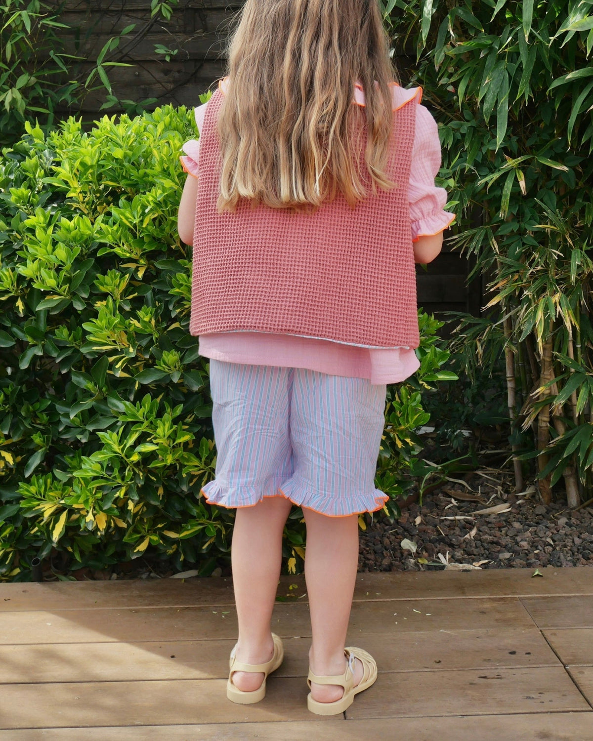 Short Pauline Fraise Rayé