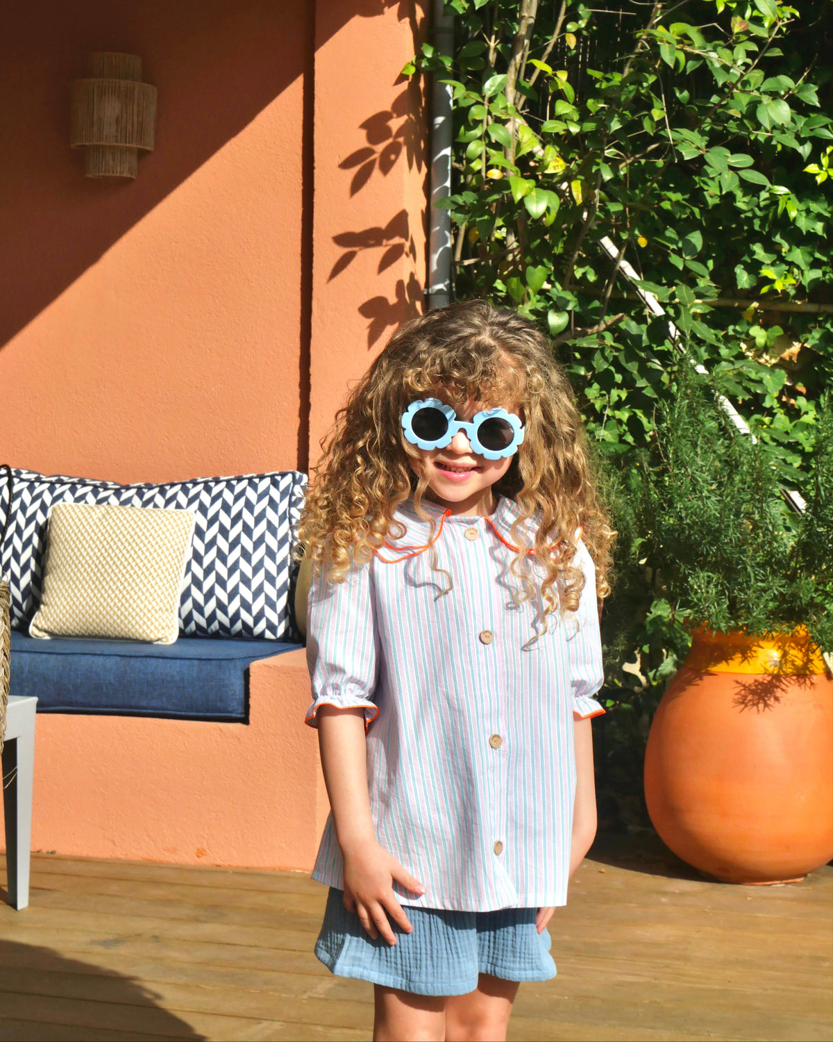 Blouse Agathe Fraise Rayé