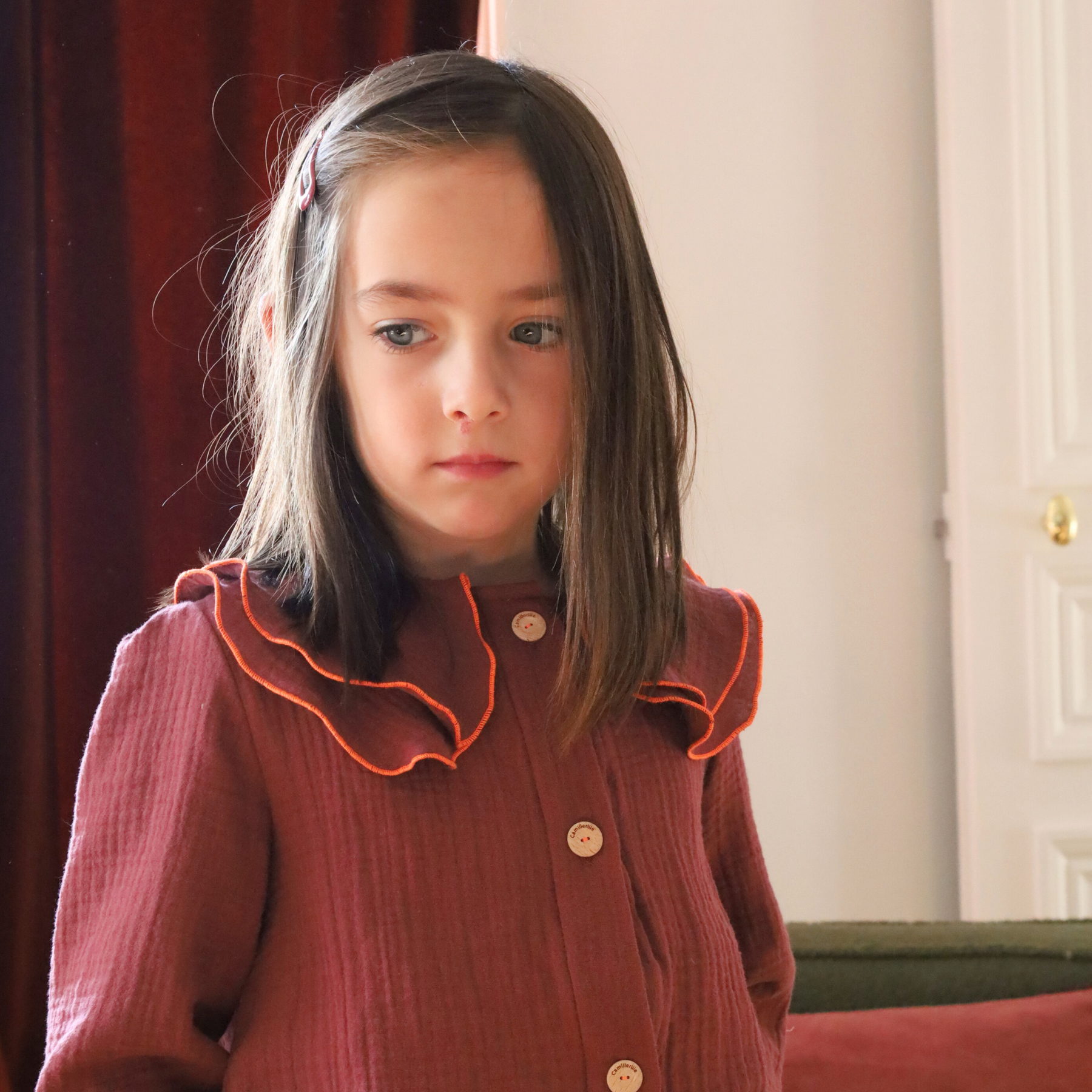 BLOUSE VICTOIRE BORDEAUX