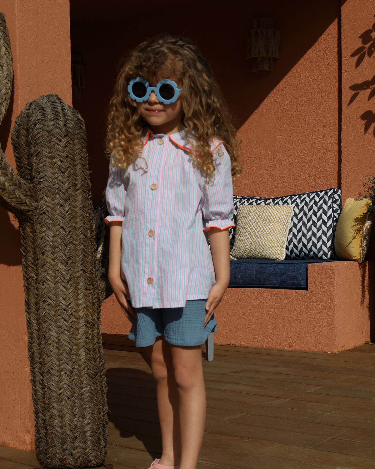 Blouse Agathe Fraise Rayé