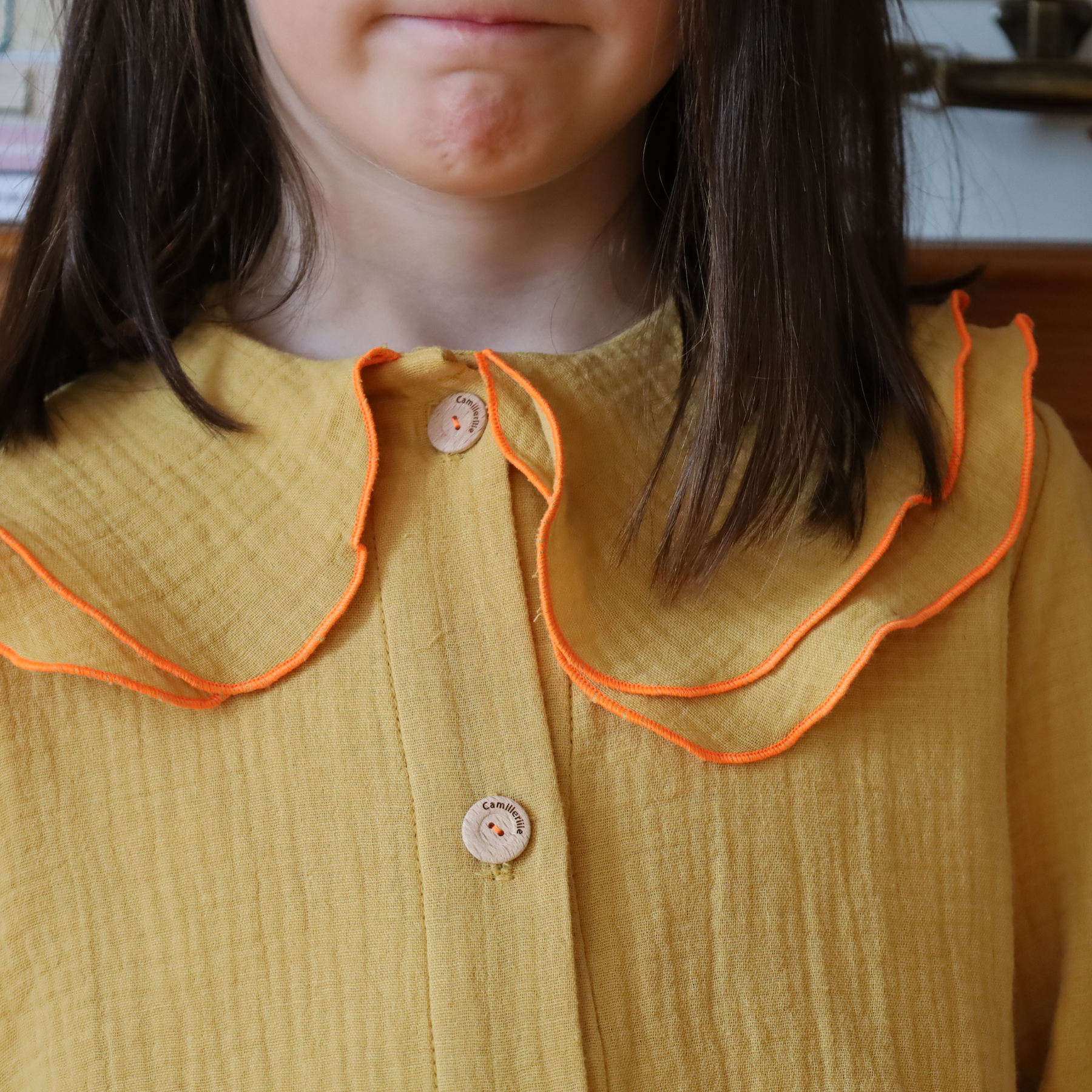 BLOUSE VICTOIRE MOUTARDE